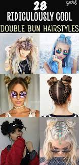 Say Goodbye To The Half Up Half Down Bun Double Buns Have Officially Taken Over As The Trendiest Cool Girl Hairst Hair Styles Bun Hairstyles Long Hair Styles