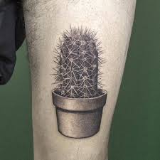 Tattoos meaningful half sleeve tattoo ideas for females. Hyper Realistic Black And Grey Cactus Tattoo Tattoogrid Net