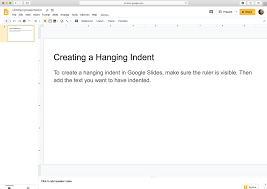 Google slides can be placed into private pages easily. How To Do A Hanging Indent In Google Slides