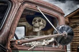Ghost Driver Skeleton Driving A 1948 Diamond T Fine Art Photography By Lost Canyon Photography Starting At 15 00 Vintage Truck Custom Big Rig Goats Funny