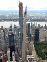 For 111 west 57th street, blocks of sequentially varying profiles were modeled, extruded, glazed, and then stacked into an involuted pattern, like a softly breaking wave, that appears at once novel and familiar. 111 West 57th Street The Skyscraper Center