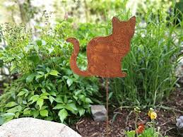 Vosteen Gartenstecker Dekostecker Edelrost Gartendeko Rost Motiv Katze Deko Garten Affiliate Gartenstecker Gartendeko Rost Garten Deko