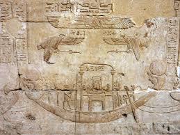 Great Boat With The Divine Bark Of Horus Of Edfu Wall Relief In Court Temple Of Edfu Egypt Ancient Egyptian Art Ancient Egypt Civilization Ancient Egyptian