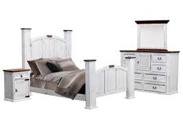 Due to the delicate nature of the design, these items are dry clean only. Mansion Aged White Queen Bedroom Set Ivan Smith Furniture