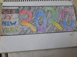 Happy New Year 2020 Drawing With Doodling Youtube Doodles Happy New Year 2020 Happy New
