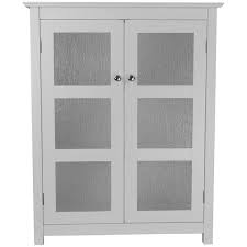 Filing cabinets & file storage : Highland White Double Glass Door Floor Cabinet Overstock 8162282