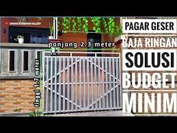 Model pintu pagar baja ringan gambar furniture terbaru. Pagar Geser Pagar Minimalis Dari Baja Ringan Baja Ringan Youtube Pagar Baja Ide Pagar