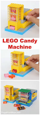 Use long, narrow pieces to construct the handle of your slide, which will be a 1x1 block smaller than your reservoir so that your slide can fit inside your machine. How To Build A Lego Candy Machine Dispense One Candy At A Time Frugal Fun For Boys And Girls