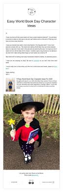 Easy World Book Day Character Ideas In 2020 World Book Day Characters Handmade Childrens Clothes Happy Reading