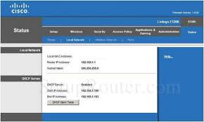 Cisco Linksys E1200 Screenshot Local Network