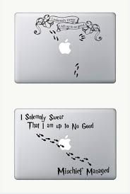 I Solemnly Swear That I Am Up To No Good Sticker I Solemnly Swear That I Am Up To No Good Harry Potter Apple Macbook Vinyl Sticker Macbook Case Macbook Vinyl Stickers Laptop Covers