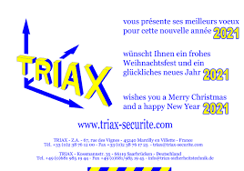 L'amour, l'amitié et la bonne santé. Triax Vous Presente Ses Meilleurs Voeux Pour Cette Nouvelle Annee 2021