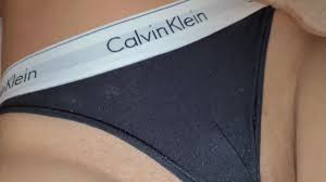 BLACK CALVIN KLEIN PANTIES 4K 60FPS - ePorner Video