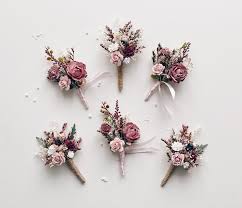 Boutonniere Rustic Boutonniere For Men Dusty Rose Etsy Rustic Boutonniere Dusty Pink Weddings Flower Bouquet Wedding
