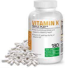 What foods have k2 in them? Amazon Com Vitamin K Triple Play Vitamin K2 Mk7 Vitamin K2 Mk4 Vitamin K1 Full Spectrum Complex Vitamin K Supplement 180 Capsules Health Personal Care