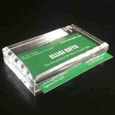 It is heavy enough to be used for post cards. Business Card Slip In Acrylic Paperweight 6 Pack Ellisi Gifts