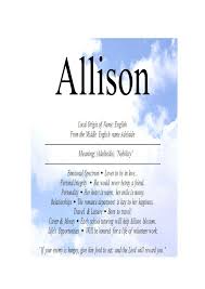 Pin By Allison Todd On Allison Names With Meaning Names Meant To Be