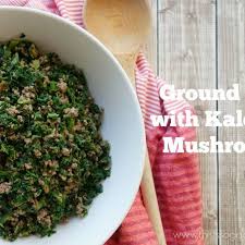 Ground Beef With Kale And Mushrooms Recipe Yummly Recipe In 2020 Stuffed Mushrooms Mushroom Recipes Ground Beef