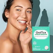 Amazon.com: OraTicx Oral Probiotics Green Breath, Freshen Bad Breath,  Dental Probiotic Supplement for Oral Health, 8 Billion CFU, Mint Flavor 30  ...