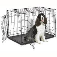 Double door allows flexibility and easy access. Midwest Contour Double Door Folding Dog Crate 36 41 L X 23 22 W X 24 4 H Petco