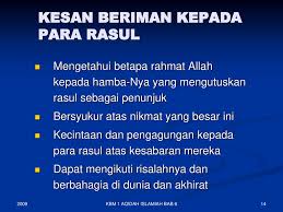 Merangkumi maksud beriman kepada rasul, mak. Bab 6 Beriman Dengan Rasul Allah Ppt Download