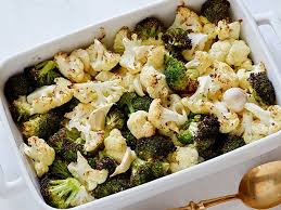 Roasted Cauliflower And Broccoli Recipe With Images Side Dish Recipes Healthy Broccoli Recipes Food Network Recipes
