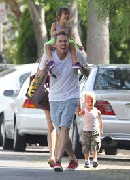 Mark mcgrath is singer by profession, find out fun facts, age, height, and more. Singer Mark Mcgrath Walked Back To The Car With His Wife Carin Kingsland And Their Twins
