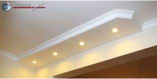 Diy deckenlampe mit led spots und indirekte beleuchtung. Stuckprofile Fur Led Einbaustrahler Stuckleisten Aus Styropor