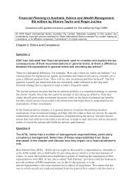 A financial advisor job description is about creating financial planning to helps their client to achieve their financial goals. Tutorial 2 Anser Studocu