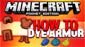 This video shows how to easily dye leather armor in minecraft pocket edition. How To Dye Leather Armor Armour In Minecraft Pe Mcpe Tutorial Pocket Edition Youtube