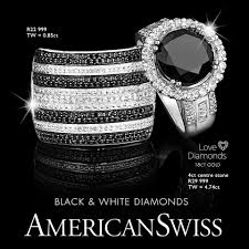 American Swiss On Twitter Gold Wedding Band Black Diamond Ring Diamond White