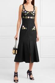 Alice Mccall Rainbow City Embroidered Textured Cotton Midi Dress Net A Porter Com Cotton Midi Dress Dresses City Dress