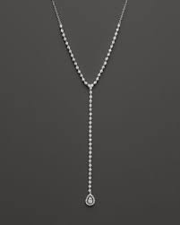 Bloomingdale S Diamond Y Necklace In 14k White Gold 3 24 Ct T W 100 Exclusive Bloomingdale S Collection Diamonds Bloomingdale S Necklace White Jewelry Bezel Set Necklace