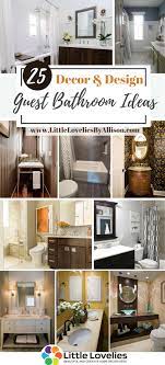 What a lovely way to display towels in a guest bathroom. 25 Guest Bathroom Ideas Decor Design