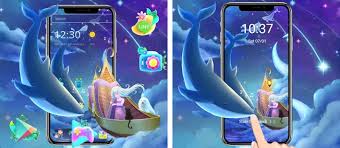 To use this butterfly theme, you need to have on android device go locker app installed. Starry Blue Launcher Theme Apk Download For Android Latest Version 1 1 4 Whale Star Sky Blue