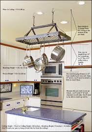 helpful tips for hanging your ceiling pot rack at the right height kitchen crate and barrel wall planter