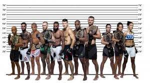 All Ufc Champions Based On Height A To Scale Comparison