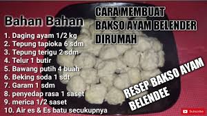 May 31, 2021 · delicious cornbread upside down casserole in 17 minutes. Bakso Ayam Blender Kenyal Buatan Rumahan Dengan Takaran Sendok Resep Bakso Ayam Blender Anti Gagal Youtube