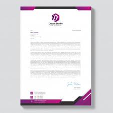 (also headed notepaper) paper for writing letters that has an organization's or person's name and address printed at the top: Letterhead Letterhead Template Professional Letterhead Template Company Letterhead Template