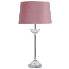 This lamp is made to order. Valeur Slim Table Lamp With Pink Shade