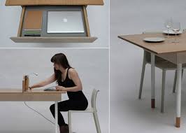 Space Saving Work Desk For Two That Transforms Into Large Dining Table Space Saving Furniture Desk For Two Large Dining Table