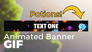 Potion Fountain Animated Minecraft Server Banner Template Within Minecraft Server Banner Template Cume Animated Banners Banner Template Animated Banner Ads