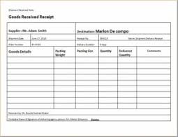 6 delivery receipt templates in word excel formats sample templates