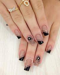 Maybe you would like to learn more about one of these? Pin De Johana Leon Lung En Unhas Manicura De Unas Unas Negras Decoradas Manicura