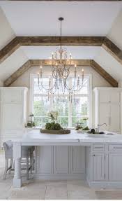 What captures your heart more than a beautiful vaulted or cathedral ceiling? Serene Kitchen Decor 7 Diy Tips For A Sanctuary Feel Hello Lovely Vaulted Ceiling Kitchen Wood Beam Ceiling Elegant Kitchens