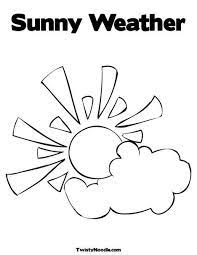 A set of printable weather coloring pages. Sunny Weather Coloring Page Coloring Pages Free Coloring Pages Coloring Pages Inspirational