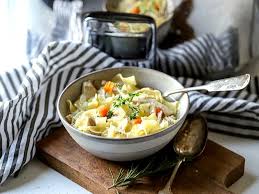 Classic soup for cold nights. Easy Crock Pot Chicken Noodle Soup Suburban Simplicity