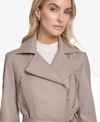 Andrew Marc Women's Tatum Belted Leather Jacket