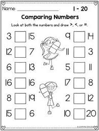 Comparing Numbers Worksheets Distance Learning Packet For Kindergarten Comparing Numbers Worksheet First Grade Math Worksheets Kindergarten Math Worksheets