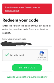 Or wanna buy a spotify gift card for others? Trouble Redeeming Spotify Gift Card The Spotify Community